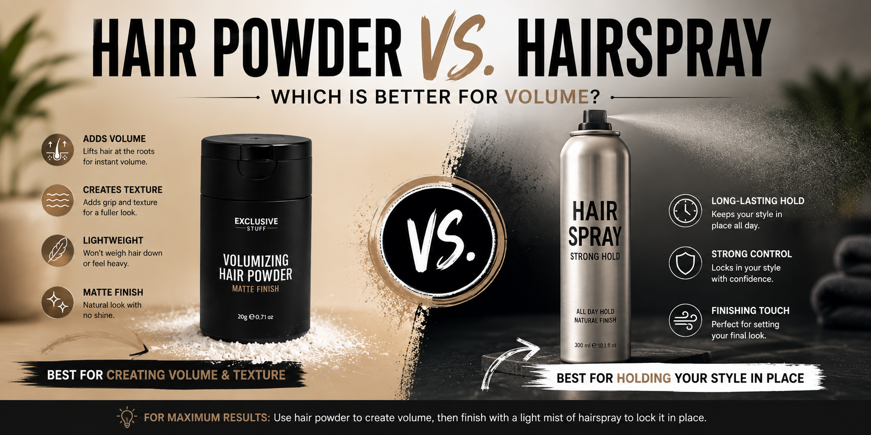 Hair Powder vs. Hairspray: Which Is Better for Volume?