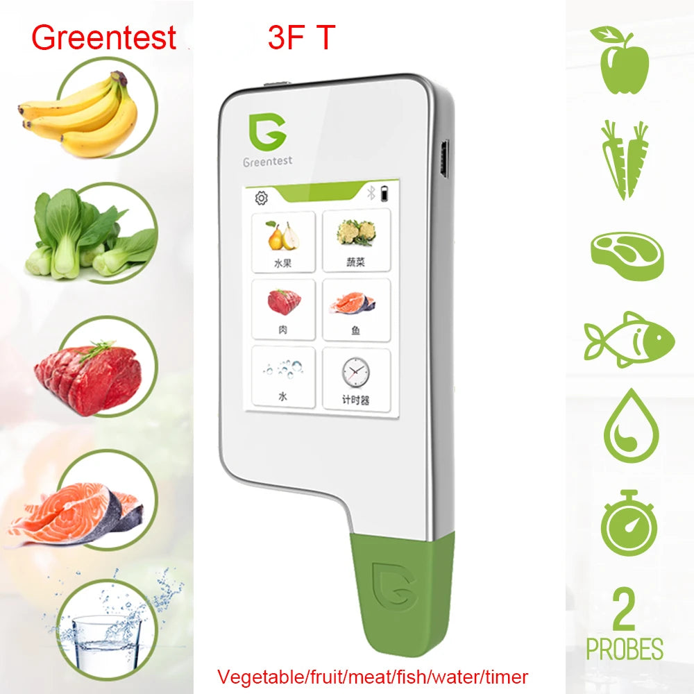 Food Safety Detector Portable New in Food Nitrate Tester Fruits and Vegetables Meat Radiation Nitrate Detection Health Care
