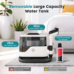 Portable Carpet Washer & Upholstery Spot Cleaner, 13,000Pa Powerful Suction Stain Remover Machine with 3 Replaceable Brush Heads & Dual Water Tanks for Pet Stains, Couch, Rugs, Car Seats & Furniture