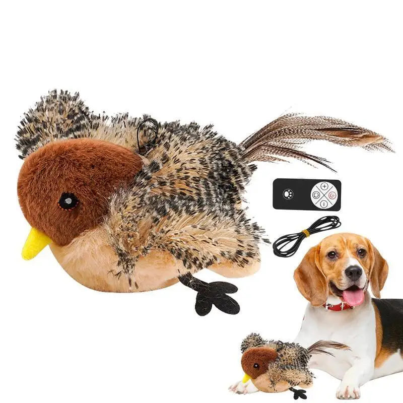 Flappy Bird interactief kattenspeeltje – klapperende speelvogel