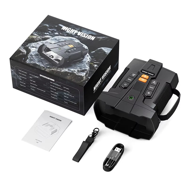 4K Night Vision Binoculars 4.5Inch Big Screen Night Vision Goggles 5000Mah 800M Full Dark Infrared Night Vision Telescope Goggle