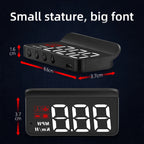M3 HUD OBD2 Display On-Board Computer Car Head-Up Sisplay Windshield Big Font Projection Speedometer Temp Voltage Alarm Custom