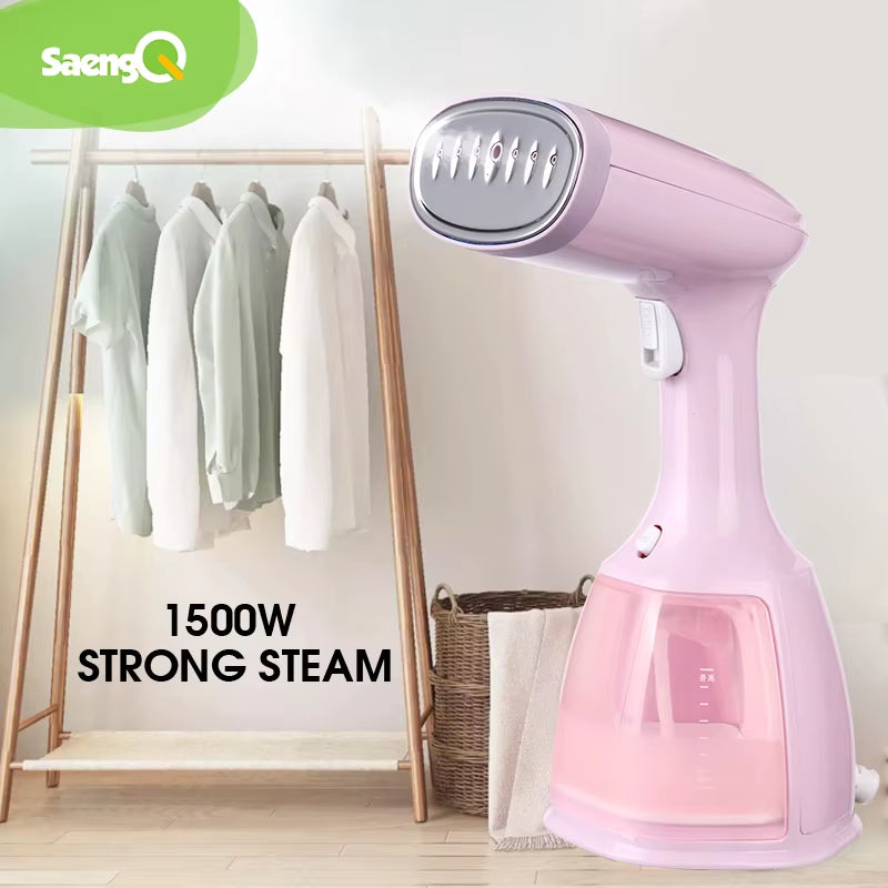 Steam Iron Garment Steamer Handheld Fabric 1500W Travel Vertical 350Ml Mini Portable Home Travelling for Clothes Ironing