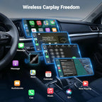 Aifine 2027 Wireless Carplay & Android Auto Adapter – Converts Factory Wired Carplay/Android Auto to Wireless, Plug & Play USB Dongle, for Vehicles with Built-In Wired Carplay or Android Auto Only