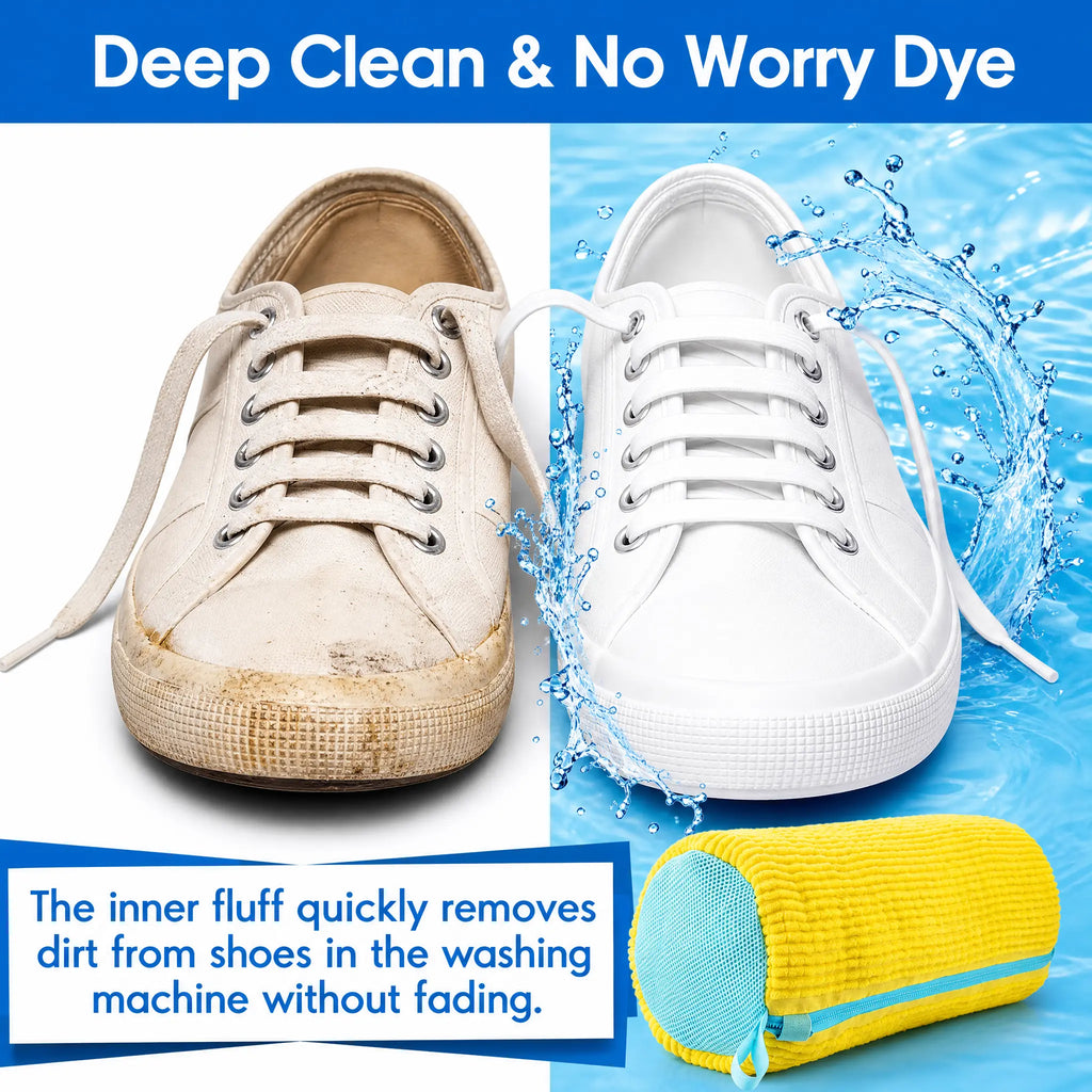 2-Pack + Free Laundry Bag Laundry Shoe Washing Bag for Washing Machine - Protect Your Footwear during the Wash Accessories Shoe Washing,Mesh Accessory Mesh Laundry Grey