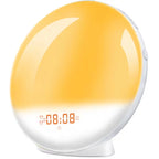 Sunrise Alarm Clock Wake up Light Clock Sunrise/Sunset Simulation Digital Clock with Night Light FM Radio Desk Clocks