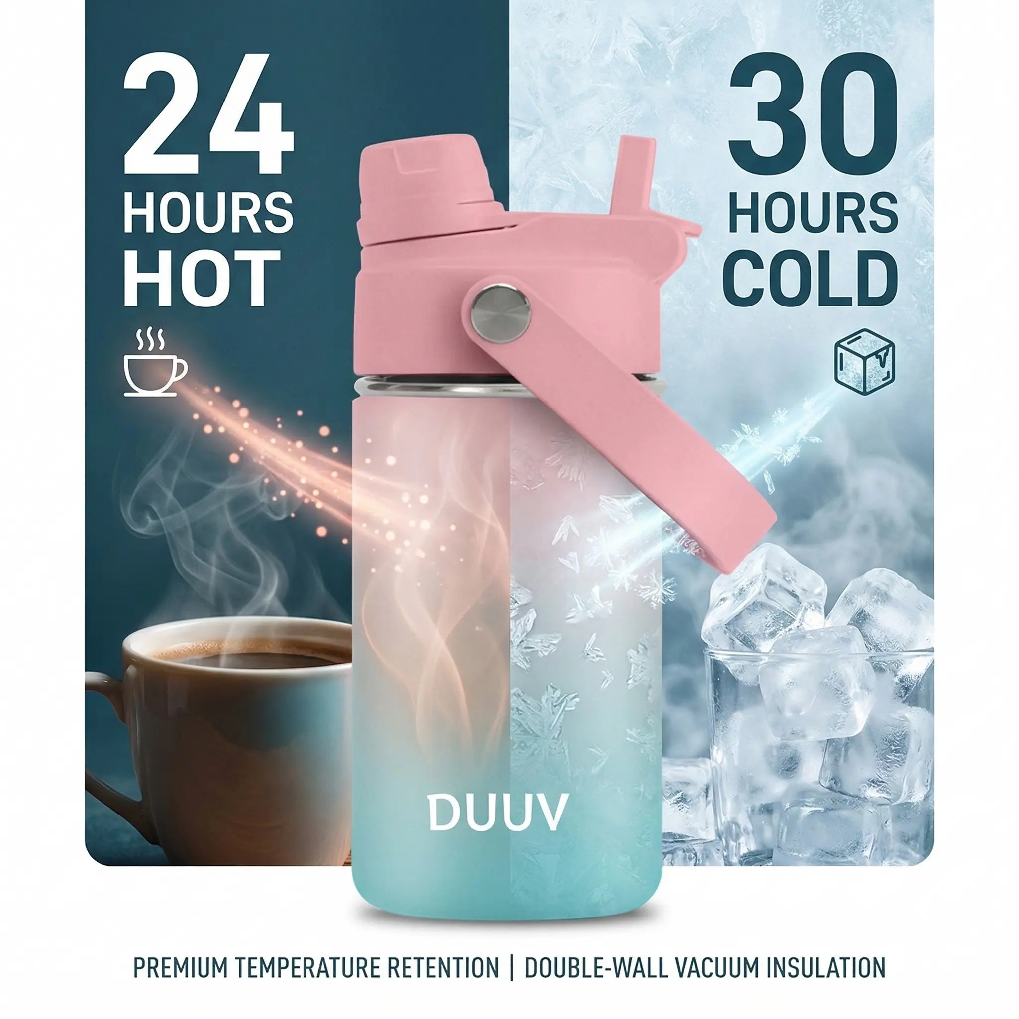 12Oz Kids Stainless Steel Tumbler - Bpa-Free Double-Wall Vacuum Insulated Cup | 24+ Hours Ice Retention, Cup Holder Friendly, Fits 12Oz Cans/Bottles & Reusable for Coffee/Tea/Water