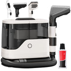 Portable Carpet Washer & Upholstery Spot Cleaner, 13,000Pa Powerful Suction Stain Remover Machine with 3 Replaceable Brush Heads & Dual Water Tanks for Pet Stains, Couch, Rugs, Car Seats & Furniture