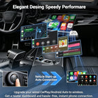 Aifine 2027 Wireless Carplay & Android Auto Adapter – Converts Factory Wired Carplay/Android Auto to Wireless, Plug & Play USB Dongle, for Vehicles with Built-In Wired Carplay or Android Auto Only