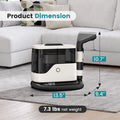 Portable Carpet Washer & Upholstery Spot Cleaner, 13,000Pa Powerful Suction Stain Remover Machine with 3 Replaceable Brush Heads & Dual Water Tanks for Pet Stains, Couch, Rugs, Car Seats & Furniture