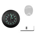 Aluminum Luminous Quartz Watch 22-25Mm Motorcycle Scooter Bicycle Handlebar Mount Clock Time Display Clock Moto Accessories