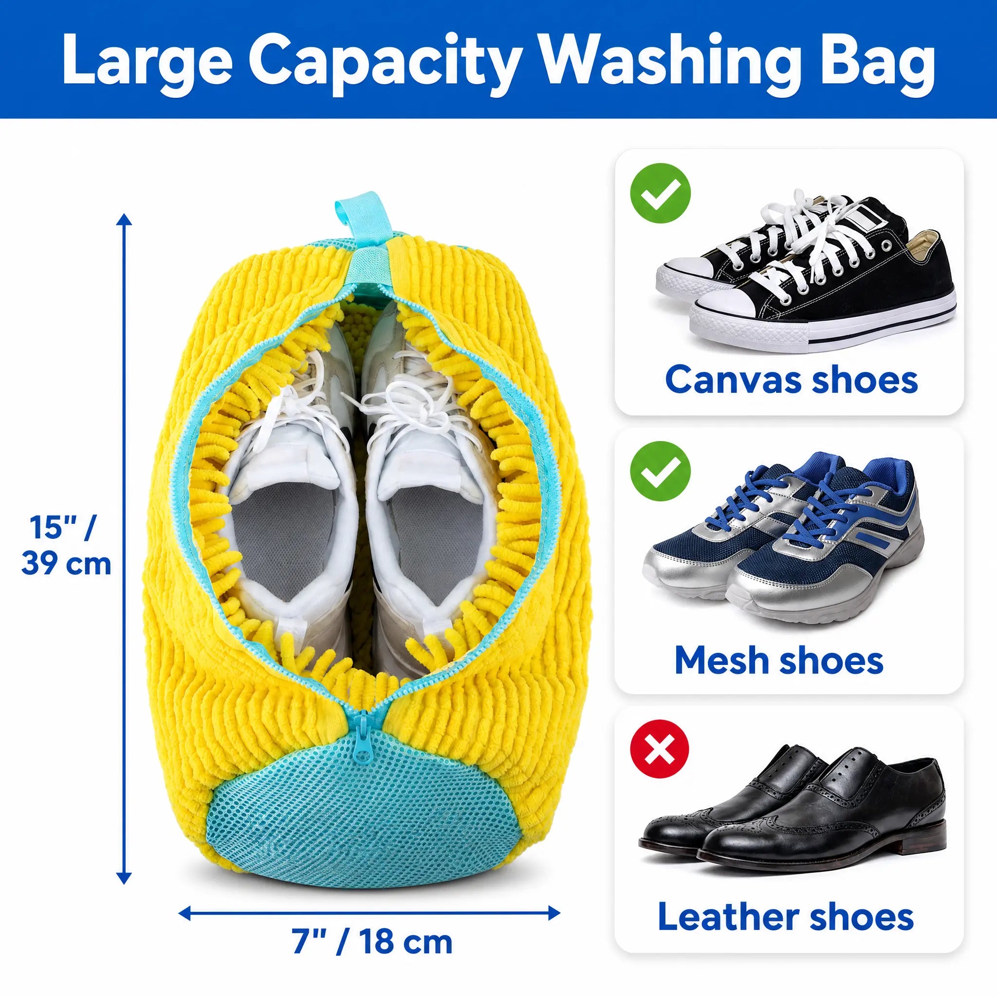 2-Pack + Free Laundry Bag Laundry Shoe Washing Bag for Washing Machine - Protect Your Footwear during the Wash Accessories Shoe Washing,Mesh Accessory Mesh Laundry Grey