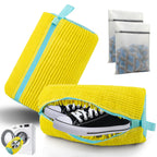2-Pack + Free Laundry Bag Laundry Shoe Washing Bag for Washing Machine - Protect Your Footwear during the Wash Accessories Shoe Washing,Mesh Accessory Mesh Laundry Grey
