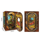 DIY Wooden Book Nook Shelf Insert Miniature Model Kits Ten Thousand Leagues under the Sea Bookshelf with Light for Friends Gifts