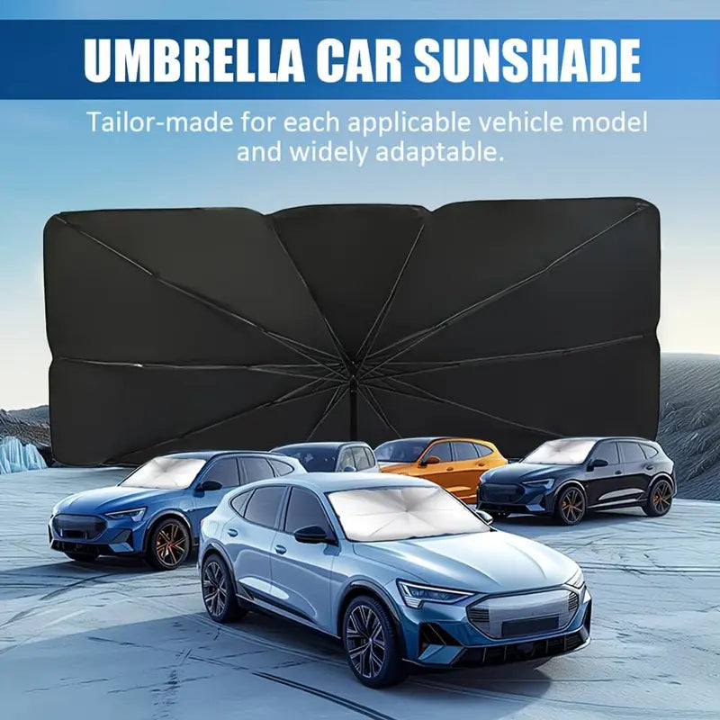 Portable Windshield Sunshade Umbrella - Foldable Auto Exterior Accessory for Daily Car Windshield Cooling, Auto Accessories
