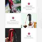 Elevate Your Wine Experience with the Smart Electric Wine Decanter – USB Rechargeable Automatic Pourer and Aerator for Perfectly Oxygenated Red Wine!
