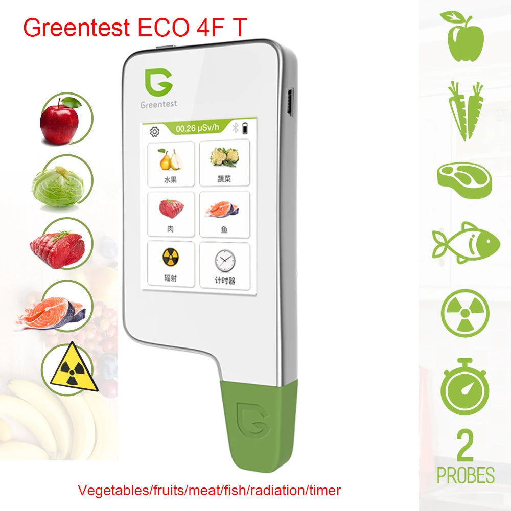Food Safety Detector Portable New in Food Nitrate Tester Fruits and Vegetables Meat Radiation Nitrate Detection Health Care