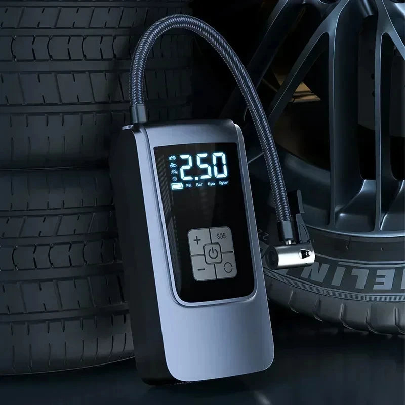 Mini Portable Car Electric Air Pump Wireless Charge Car Pump Tire Inflator Air Compressor Suitable for Car Motorcycle Bike Ball