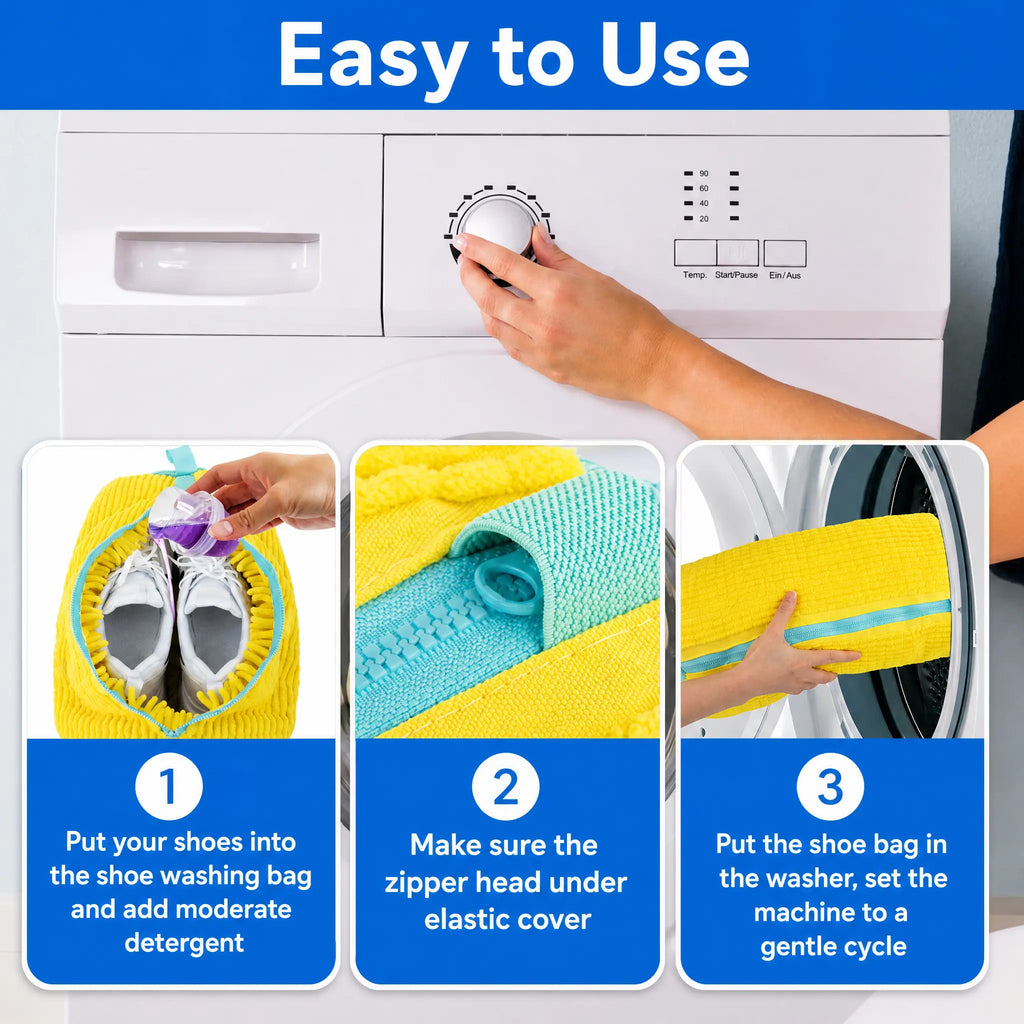 2-Pack + Free Laundry Bag Laundry Shoe Washing Bag for Washing Machine - Protect Your Footwear during the Wash Accessories Shoe Washing,Mesh Accessory Mesh Laundry Grey
