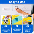 2-Pack + Free Laundry Bag Laundry Shoe Washing Bag for Washing Machine - Protect Your Footwear during the Wash Accessories Shoe Washing,Mesh Accessory Mesh Laundry Grey