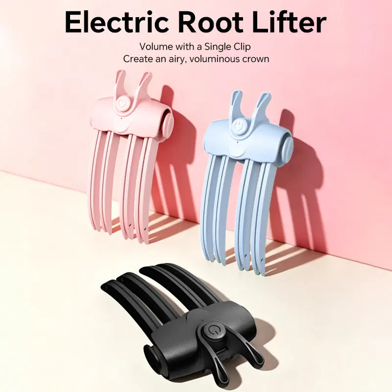 Heated Root Lift Hair Clip, Root Volumizer with Heated Teeth, Cordless Hair Styling Tool for Fine, Flat & Limp Hair, Quick Volume Touch-Ups
