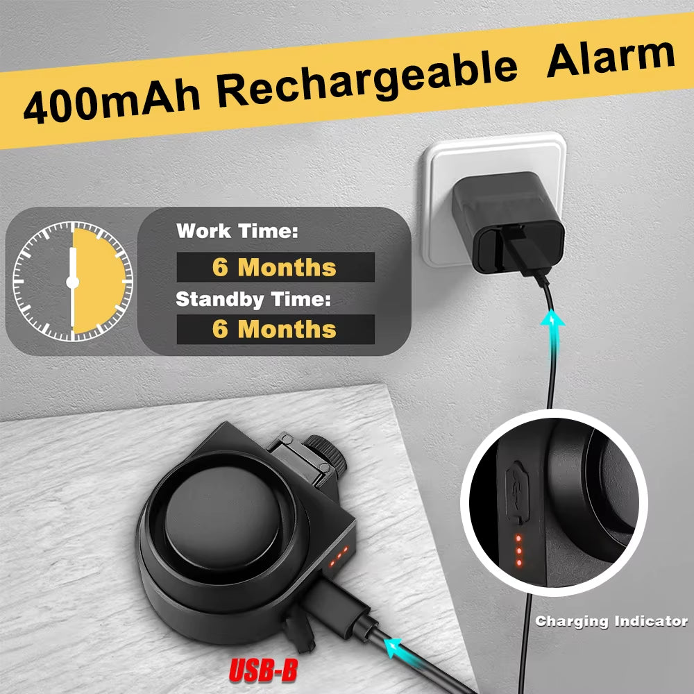 Rechargeable Bike Alarm with Remote