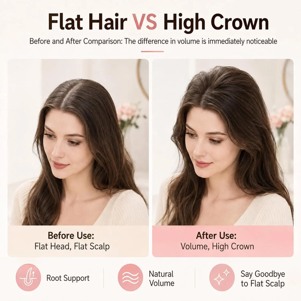 Heated Root Lift Hair Clip, Root Volumizer with Heated Teeth, Cordless Hair Styling Tool for Fine, Flat & Limp Hair, Quick Volume Touch-Ups