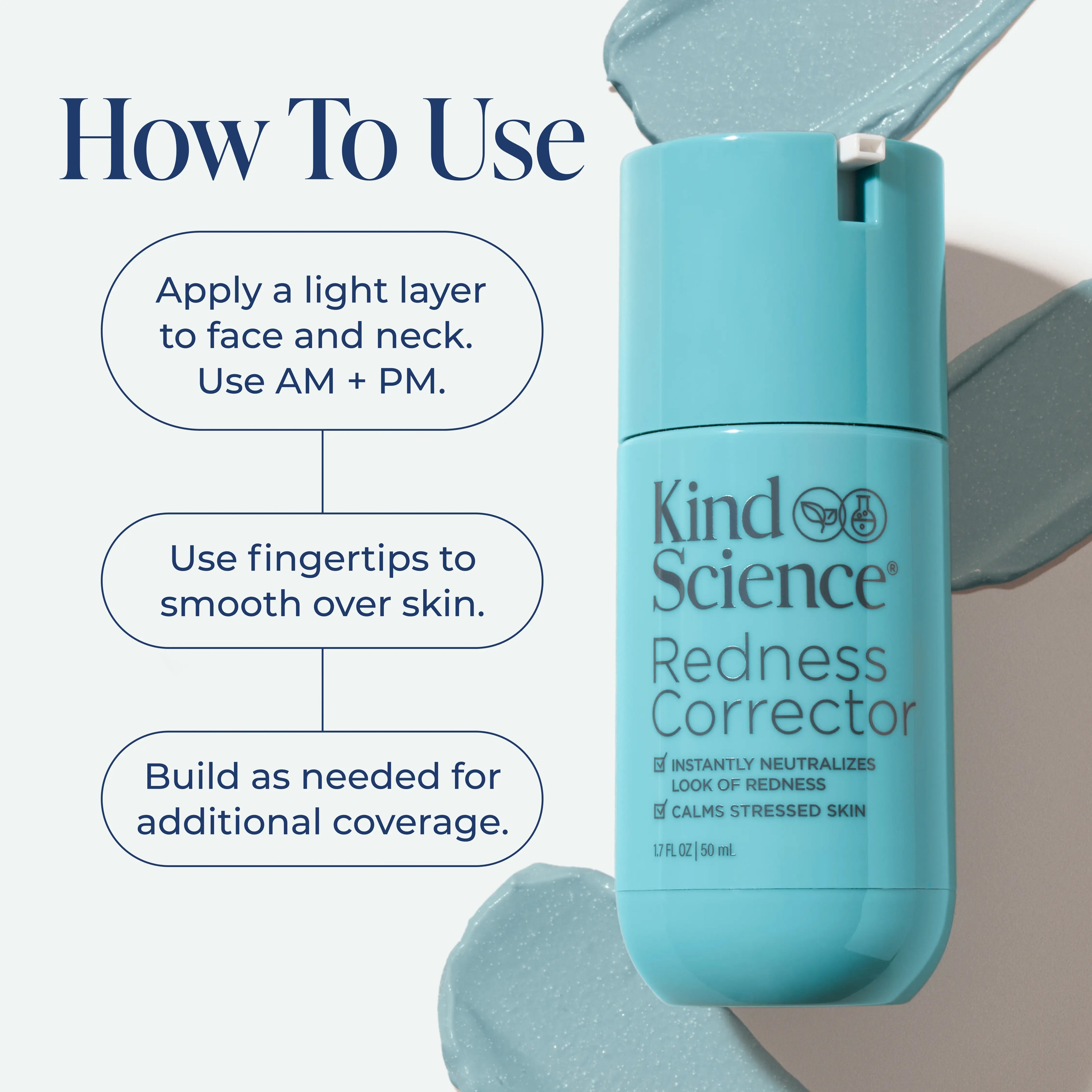 Redness Corrector for Face - Color Corrector, Redness Relief for Face - Smooths & Calms Sensitive Skin with Microcalm Blend, Ceramides, Vitamins, Antioxidants, Vegan Formula