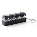 1Pc 4Keys Mechanical Keyboard Tester LED Keyboard Key Toy Stress Relief DIY Fidget Button Keycap Fidget Keychain Toys