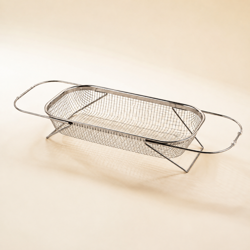 Stainless-Steel Over-the-Sink Colander