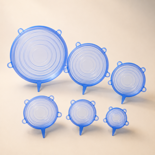 Reusable Silicone Stretch Lids – 6-Piece Set