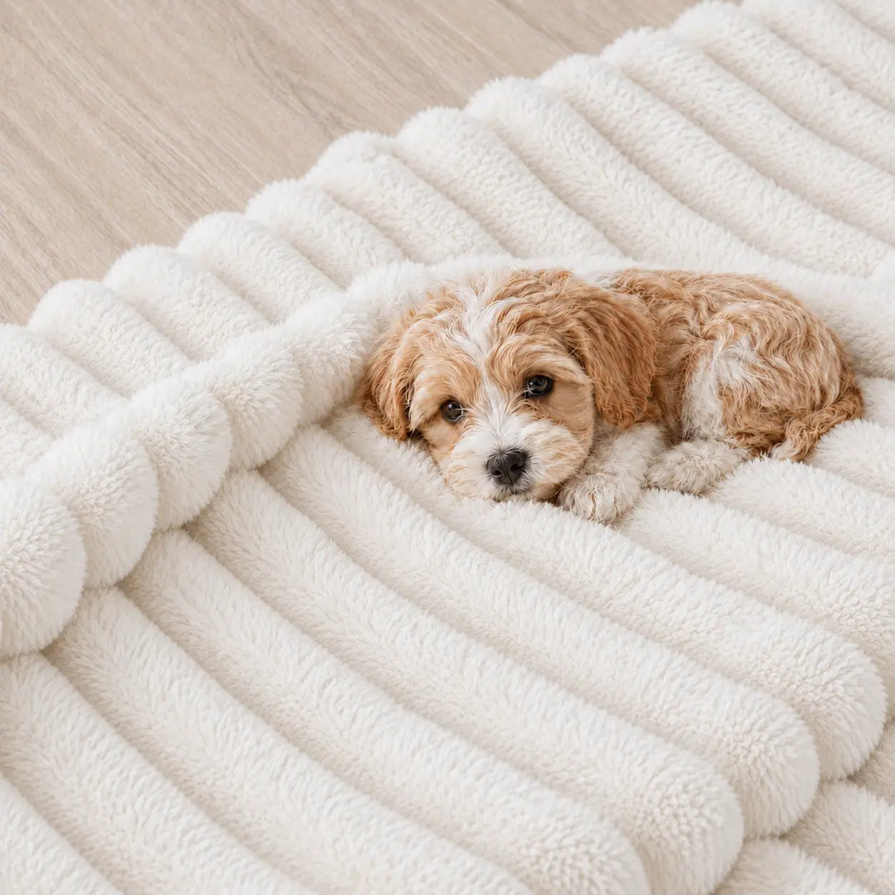 [Oversized Comfort]Ufist Ivory Cream Throw Blanket for Couch & Bed, Ultra Soft Lightweight Textured Stripe Blanket, Neutral Home Decor Blanket for Bedroom Living Room, All Season Cozy Essential