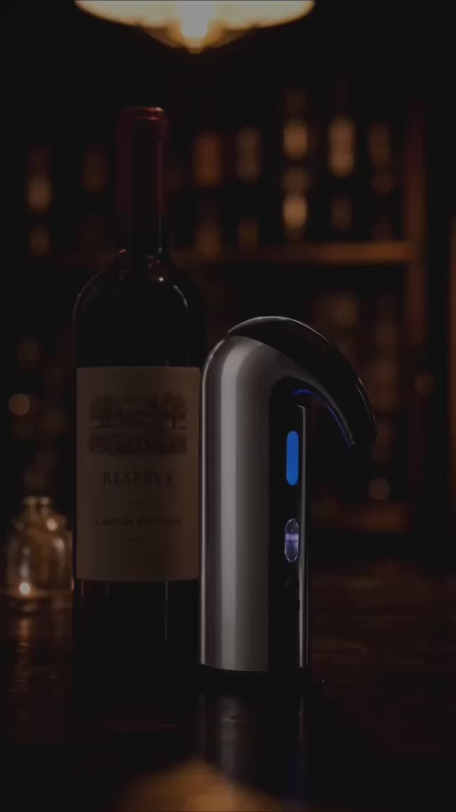 Electric wine aerator demonstration – instant aeration and automatic pouring