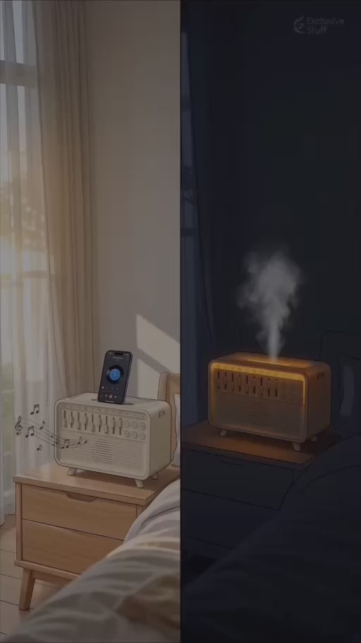 Bluetooth speaker, night light, white noise and humidifier – feature demonstration